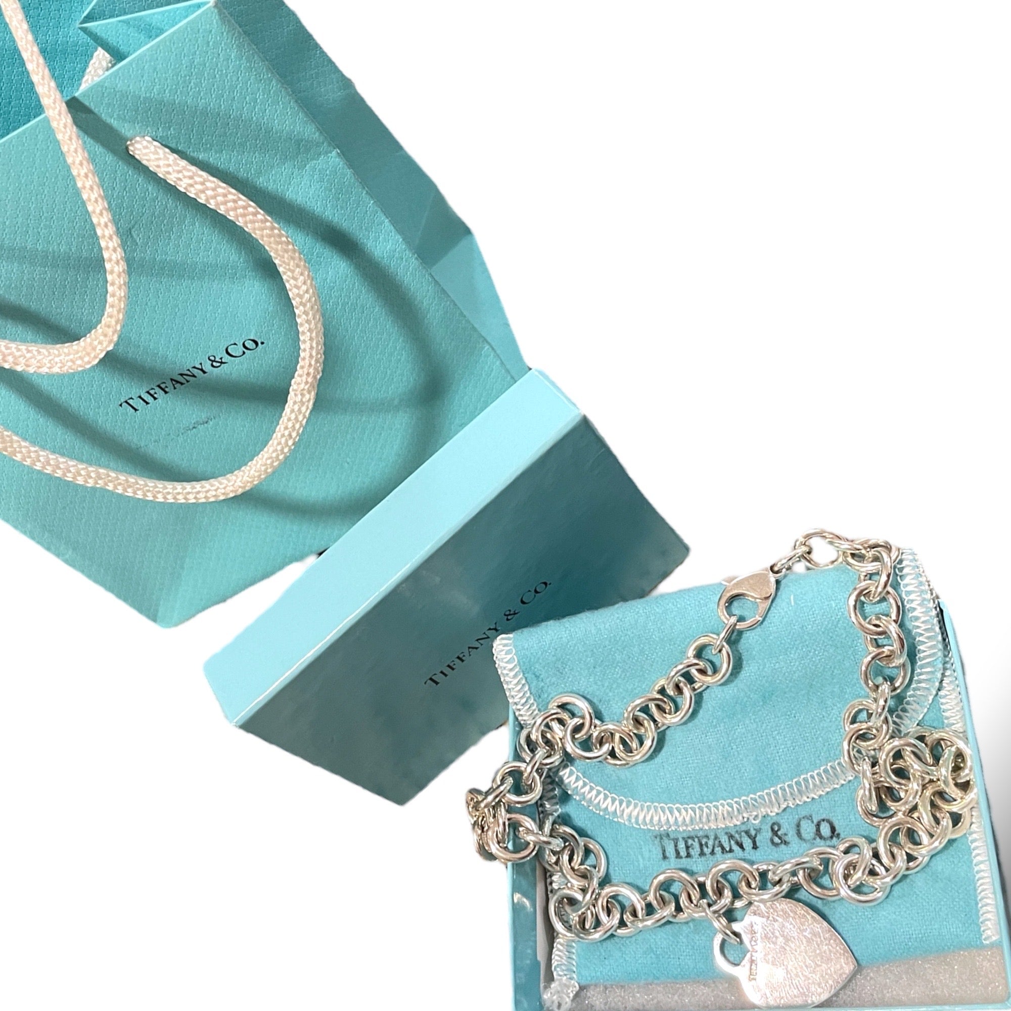 TIFFANY & CO. Heart Tag Chain Link Necklace