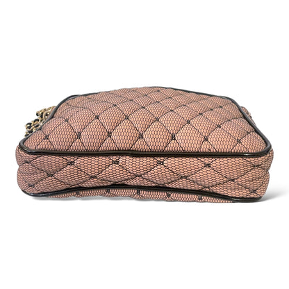 Valentino Red Quilted Crossbody Mesh/Nude Bag - photo 11 of 11