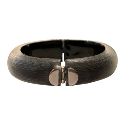 Alexis Bittar Hand Carved Lucite Crystal Encrusted Hinge Bangle - photo 4 of 5