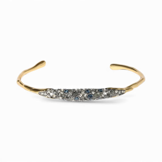 Alexis Bittar Solanales Crystal Thin Cuff Bracelet