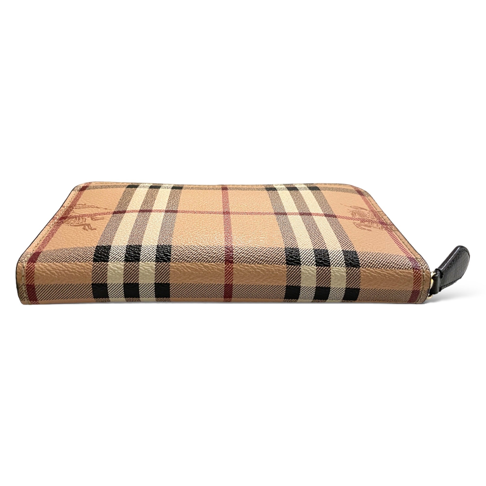 BURBERRY Haymarket Zip Around Wallet