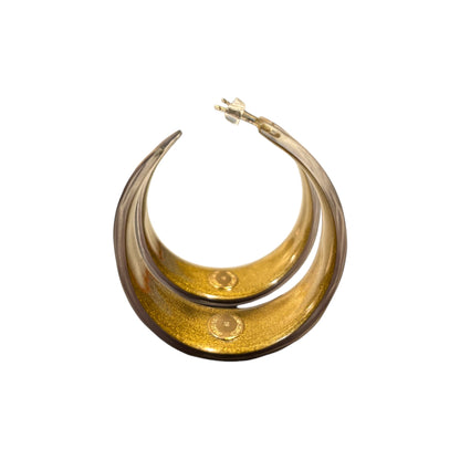 Alexis Bittar Hand Carved Lucite Hoop Earrings - photo 3 of 6