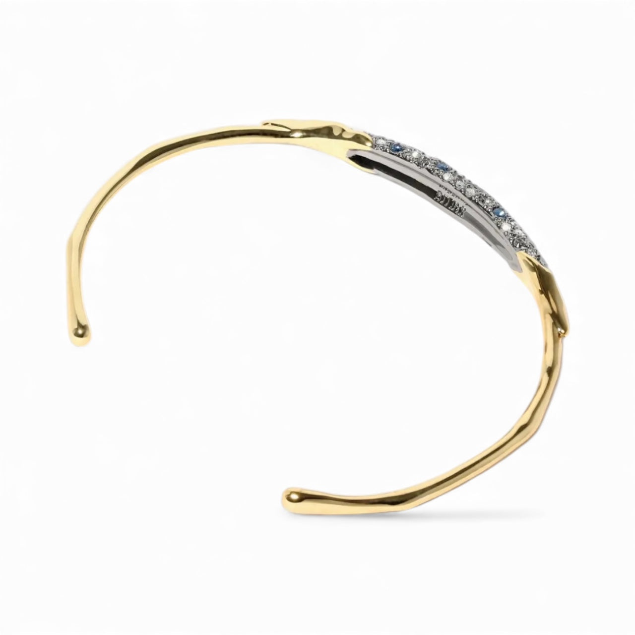Alexis Bittar Solanales Crystal Thin Cuff Bracelet