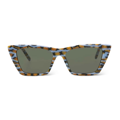 Saint Laurent Violet/Grey Cat Eye-Frame Acetate Sunglasses - main product photo