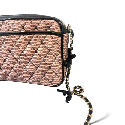Valentino Red Quilted Crossbody Mesh/Nude Bag - photo 6 of 11