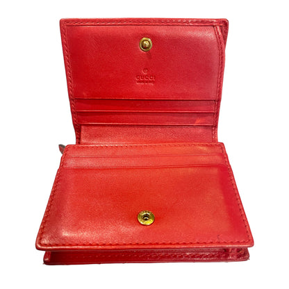 Gucci GG Marmont Red Matelassé Leather Card Case Wallet - photo 10 of 13