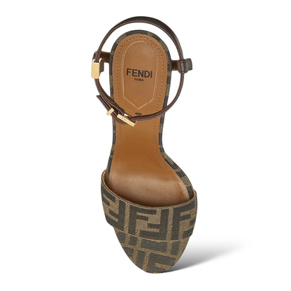 Fendi Delfina FF & Leather Sandal - photo 2 of 8