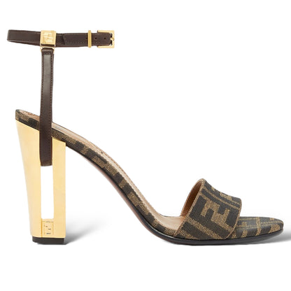 Fendi Delfina FF & Leather Sandal - main product photo