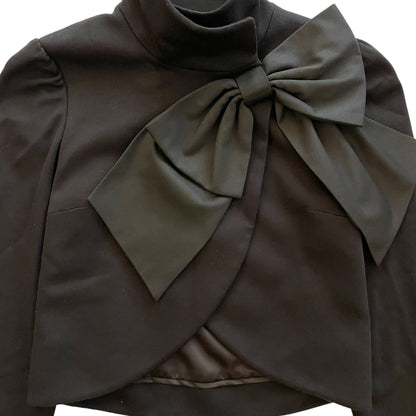 Alice + Olivia Black Bolero Jacket with Bow Accent - photo 9 of 13