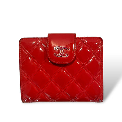 Chanel Quilted Compact CC Logo Snap Wallet with Zip Coin Purse - photo 11 of 11
