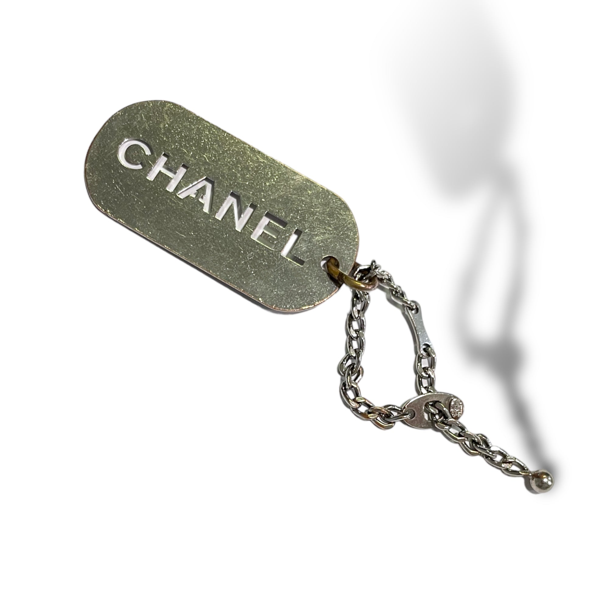 CHANEL Vintage Dog Tag Charm 2004 Season V (Continuous)