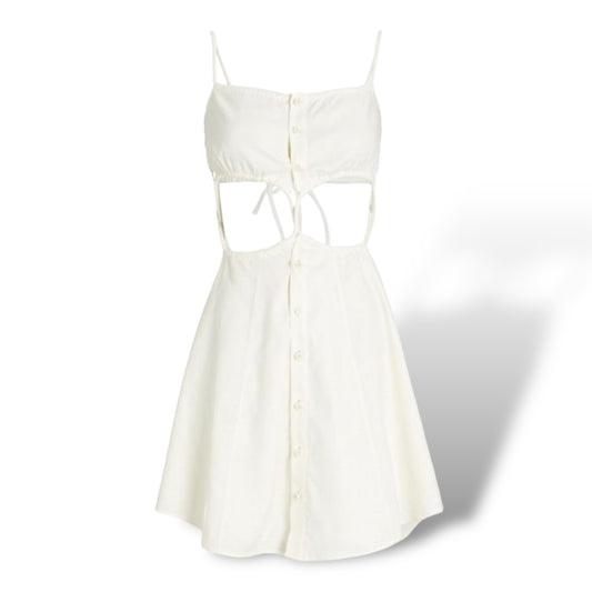 Cult Gaia Women's Off White Taylor Cut-Out Dress - photo 2 of 9