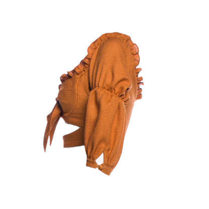 PatBo Three-Quarter Ruffle Sleeve Crop Top with Keyhole Accents - photo 3 of 6