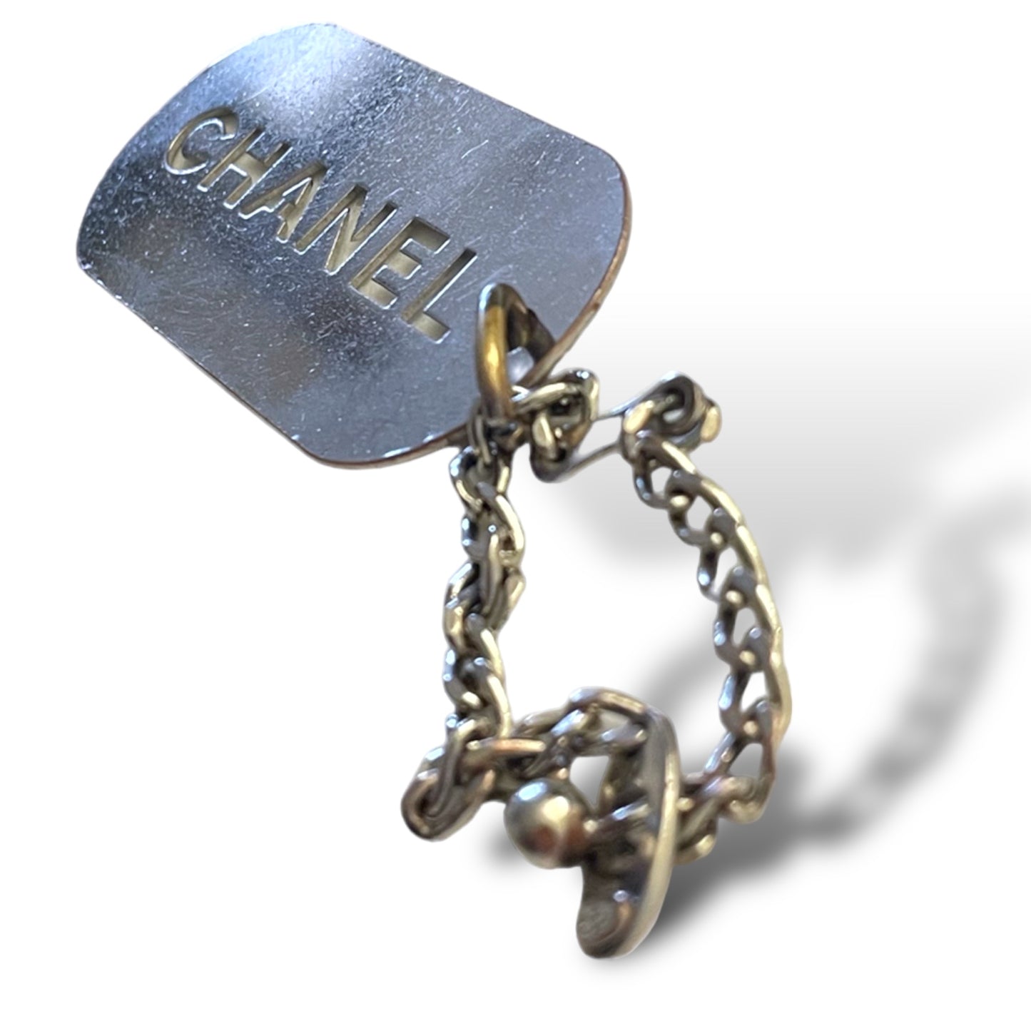 CHANEL Vintage Dog Tag Charm 2004 Season V (Continuous)
