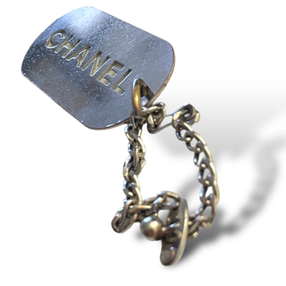 Chanel Vintage Dog Tag Charm 2004 Season V (Continuous) - photo 5 of 5