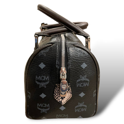 MCM Visetos Python Lion Princess Boston Top Handle Bag - photo 11 of 11