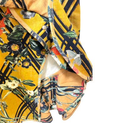 PatBo Floral Printed Knee-Length Ruffle Embellished Skirt with Slit - photo 7 of 11