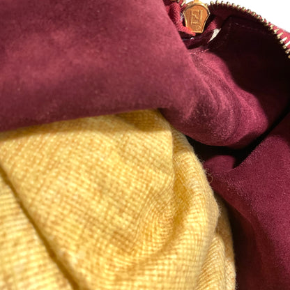 Fendi Vintage Perforated Merlot Suede Bucket/Crossbody Bag with Attached Coin Purse - photo 15 of 16