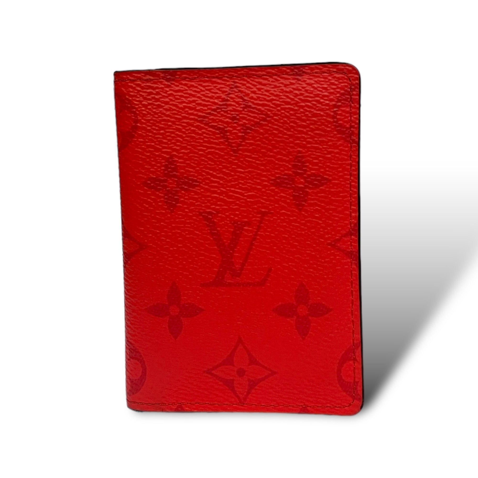 Louis Vuitton Fire Red Taigarama Monogram Pocket Organizer