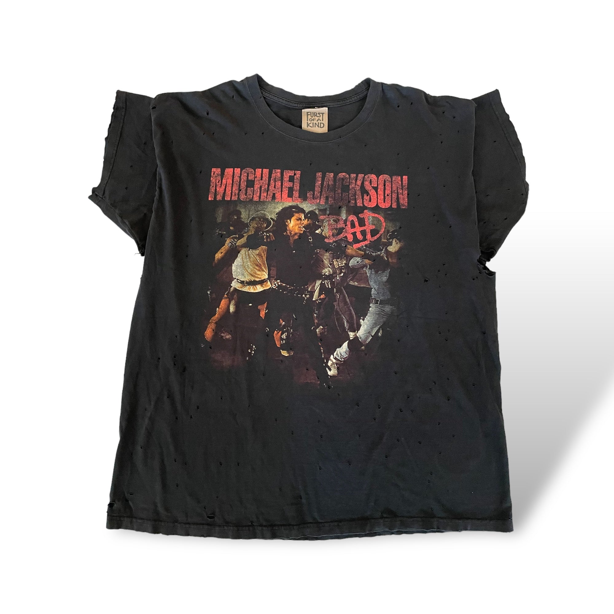 FURST OF A KIND VINTAGE —Michael Jackson BAD— MUSIC TEE  |SIZE: O/S|