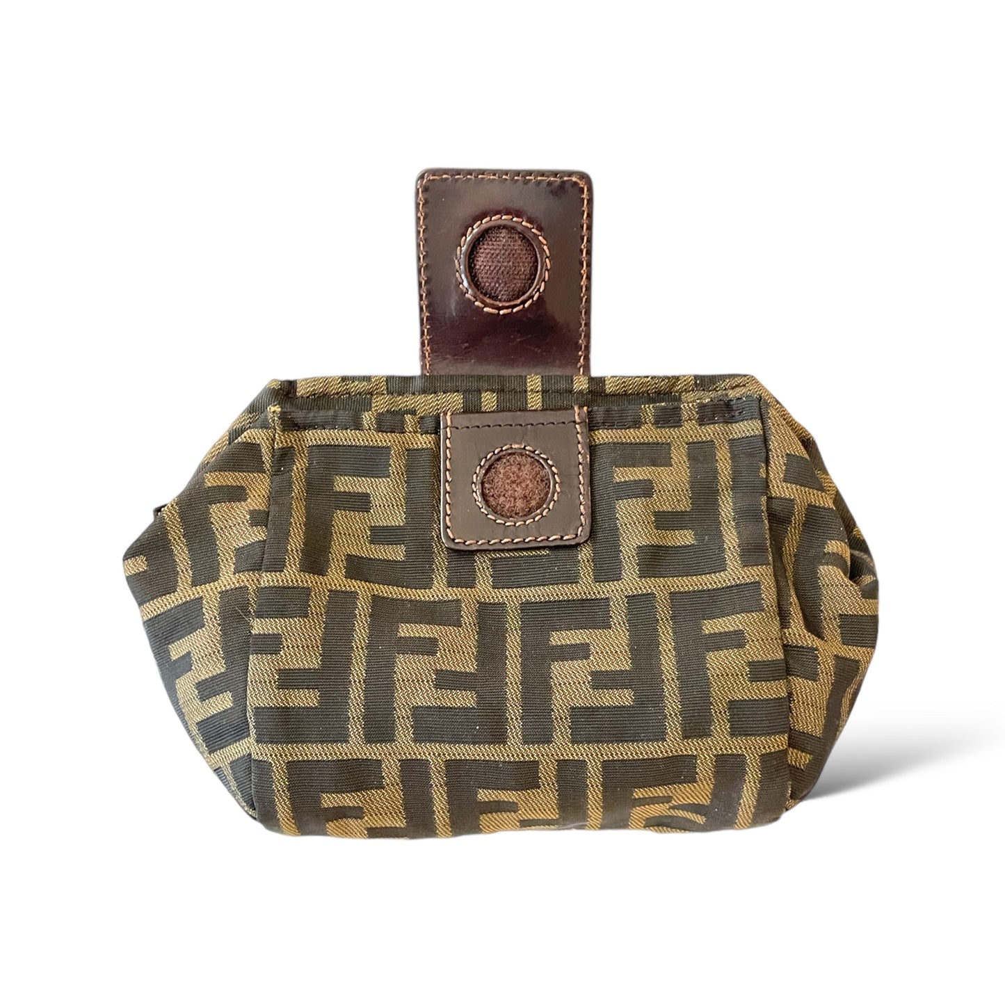 FENDI Vintage Zucca Print Pouch / Makeup Case