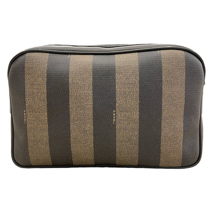 Fendi Vintage Pquin Striped Clutch/Cosmetics Case - photo 3 of 15