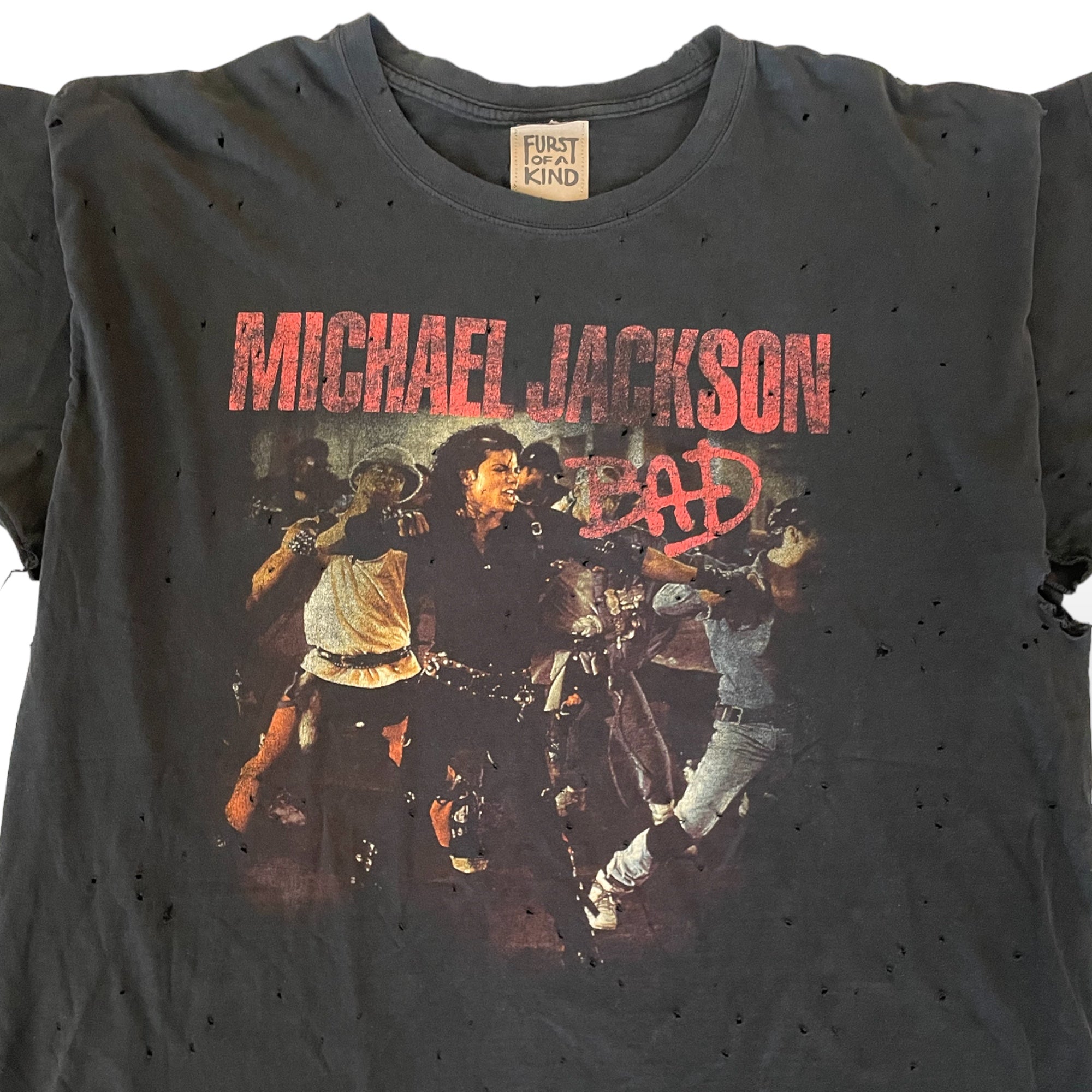 FURST OF A KIND VINTAGE —Michael Jackson BAD— MUSIC TEE  |SIZE: O/S|