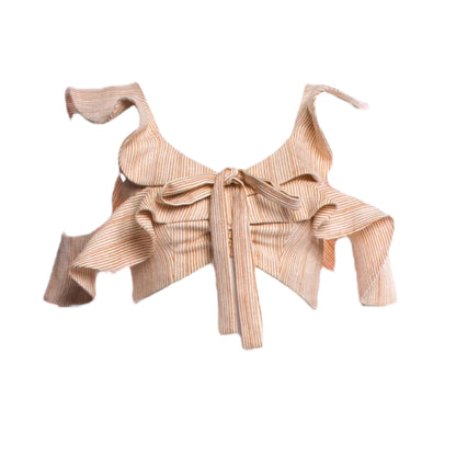 PatBo Striped Scoop Neck Crop Top - main product photo
