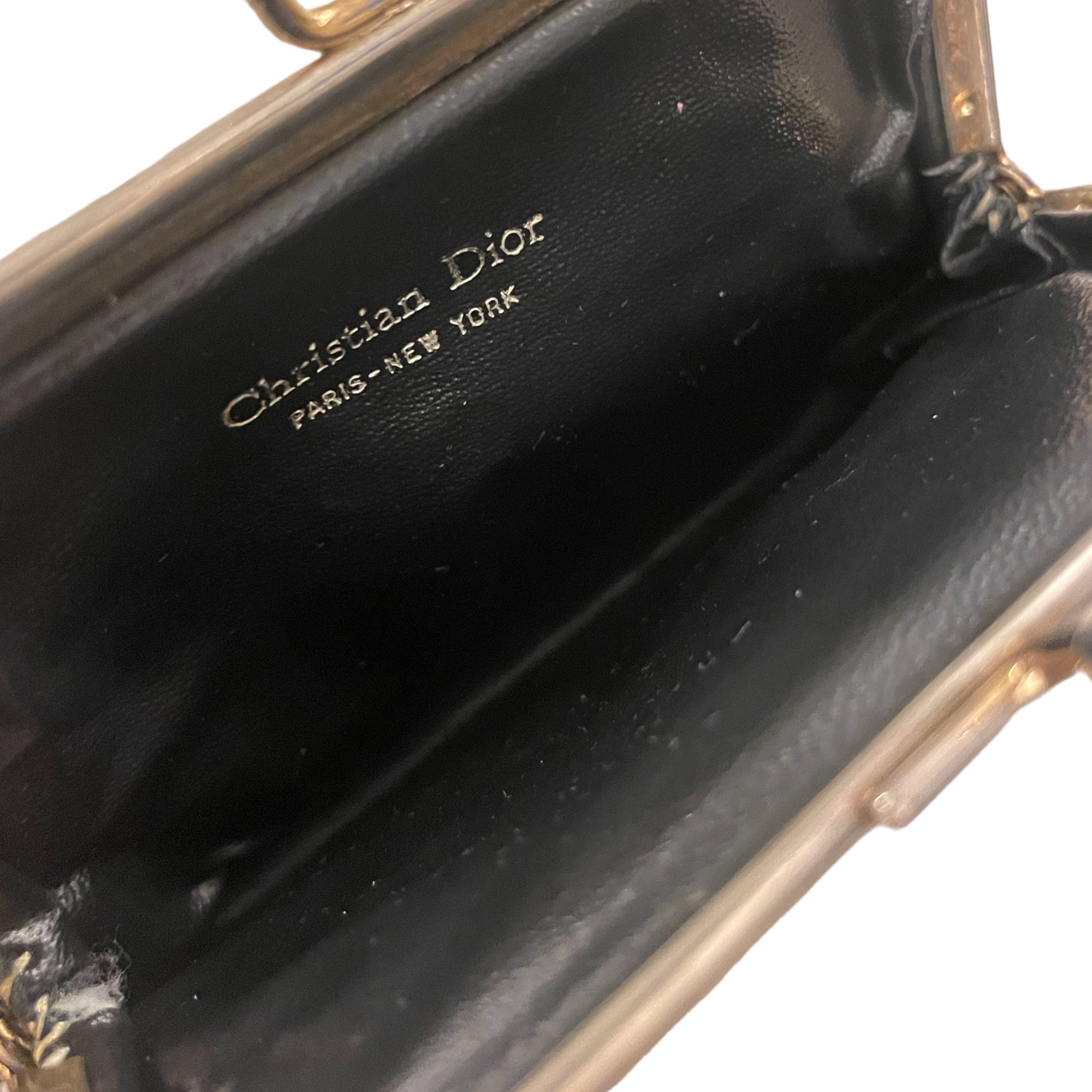 CHRISTIAN DIOR Classic Blue Diorissimo RARE😍 Vintage Kiss Lock Coin Purse