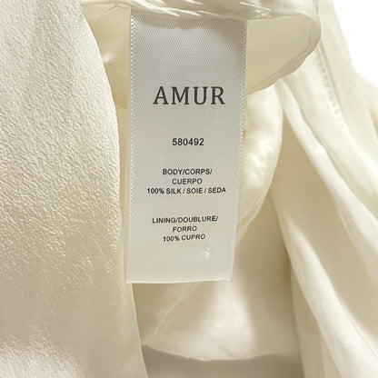 AMUR Silk Cowl Neck Blouse with Removable Sleeves - photo 7 of 9