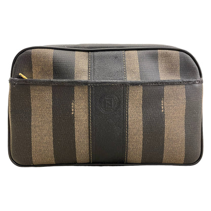 Fendi Vintage Pquin Striped Clutch/Cosmetics Case - main product photo