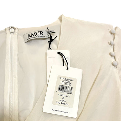 AMUR Silk Cowl Neck Blouse with Removable Sleeves - photo 9 of 9