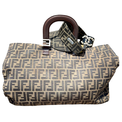 Fendi Zucca Print Large Vintage Twin Tote - photo 2 of 15