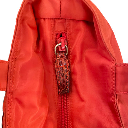 Prada Tote with Python Handles and Beaded Front Logo - photo 10 of 13