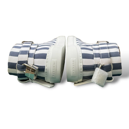 Buscemi Women’s Striped Italian Jacquard Canvas High-Tops / Silver-Tone Hardware - photo 9 of 15