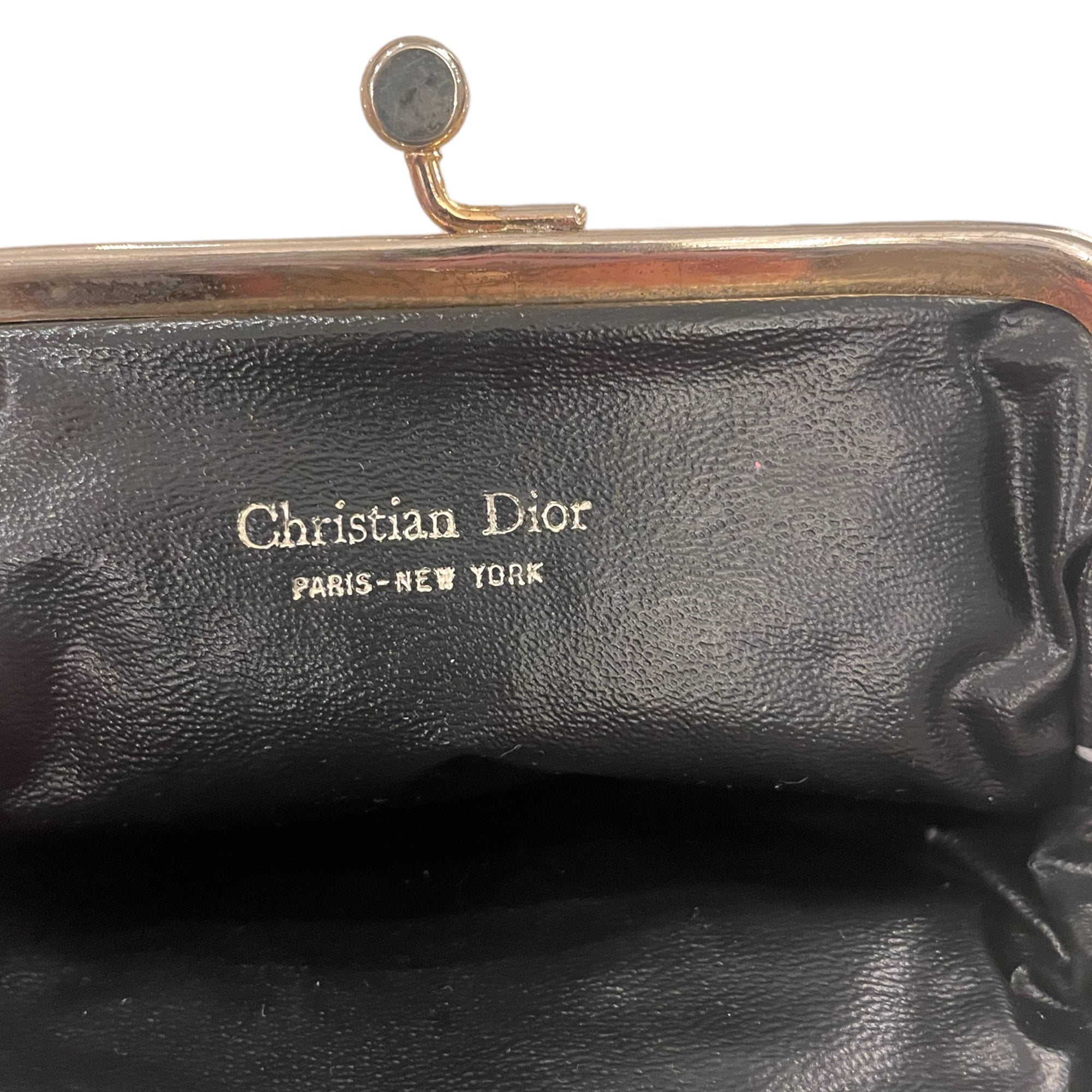 CHRISTIAN DIOR Classic Blue Diorissimo RARE😍 Vintage Kiss Lock Coin Purse