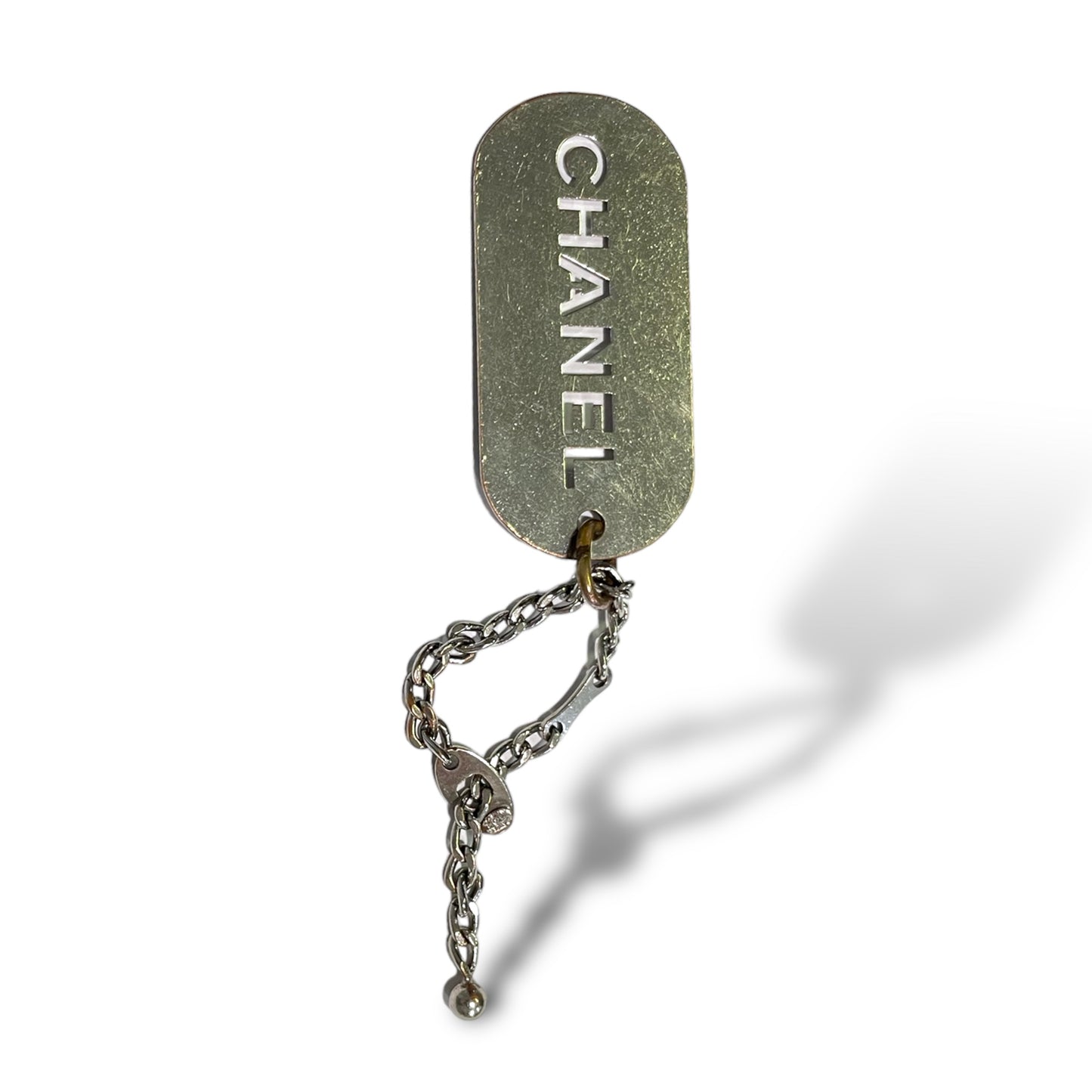 CHANEL Vintage Dog Tag Charm 2004 Season V (Continuous)