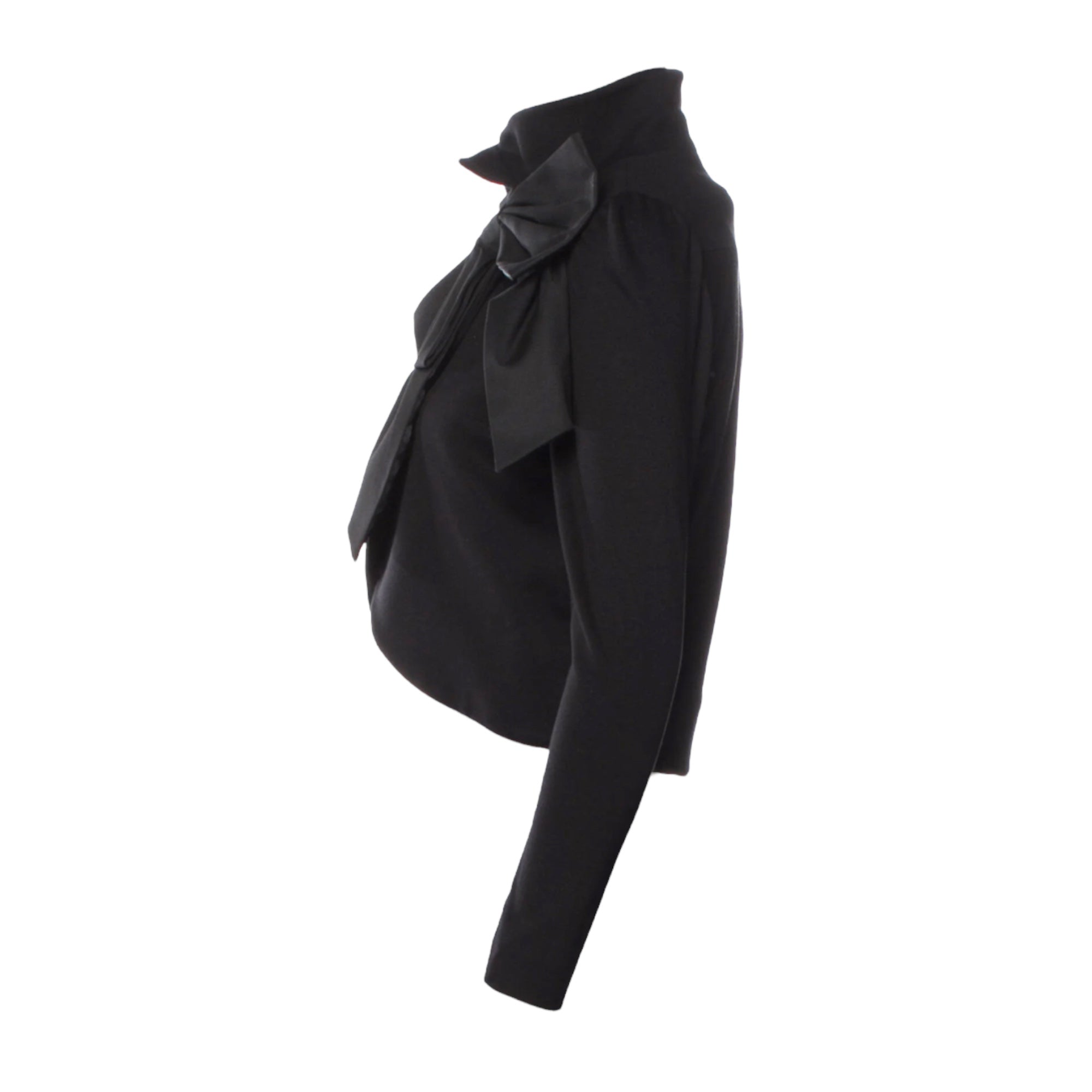 Alice + Olivia Black Bolero Jacket with Stunning Bow Accent  |SIZE: XS|