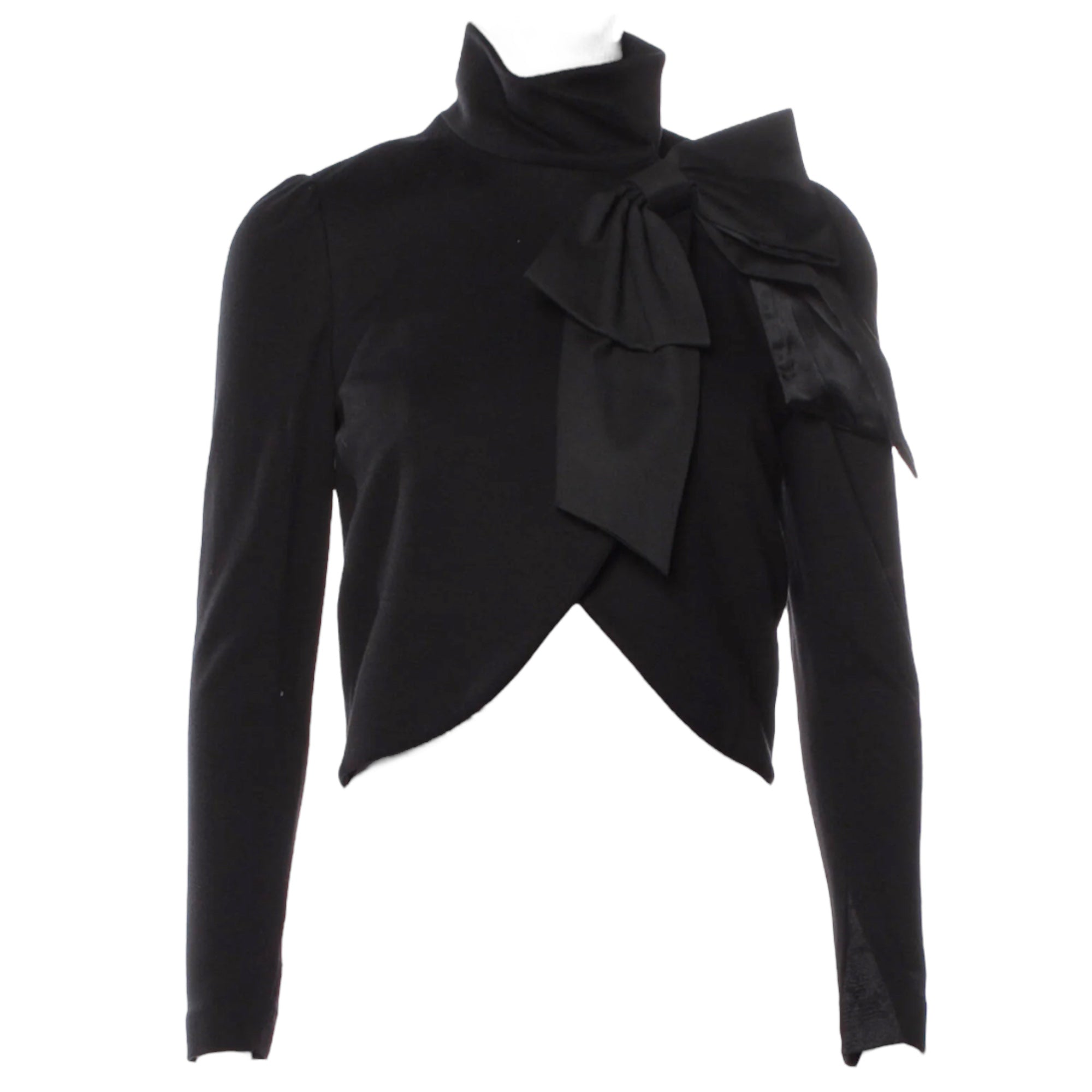 Alice + Olivia Black Bolero Jacket with Stunning Bow Accent  |SIZE: XS|