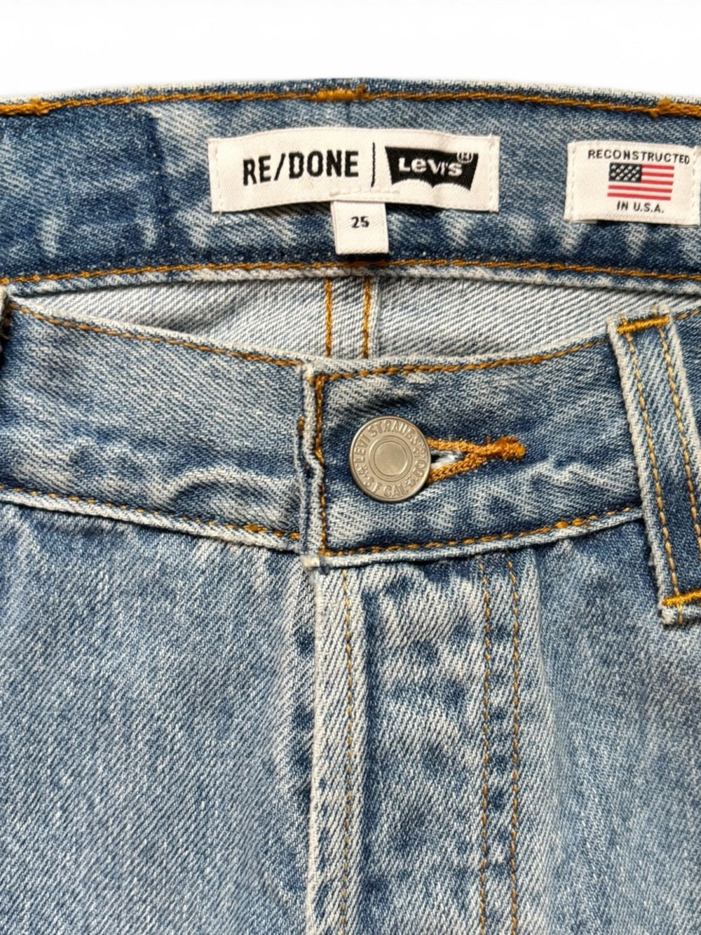 Levi's RE/DONE x Levi's Indigo High Rise Ankle Jeans Size: 25