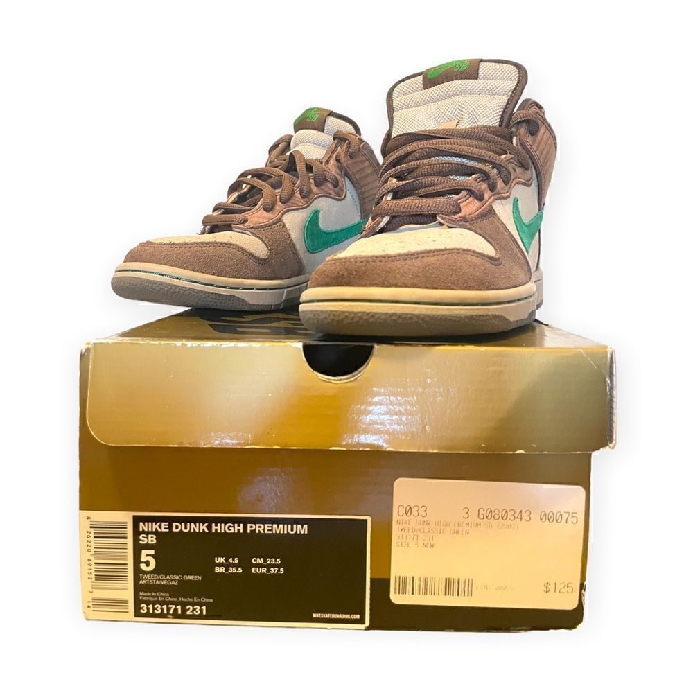 Nike NIKE Dunk High Premium SB WOOD DECK (2007). |Size: US 5 / EU 37.5|