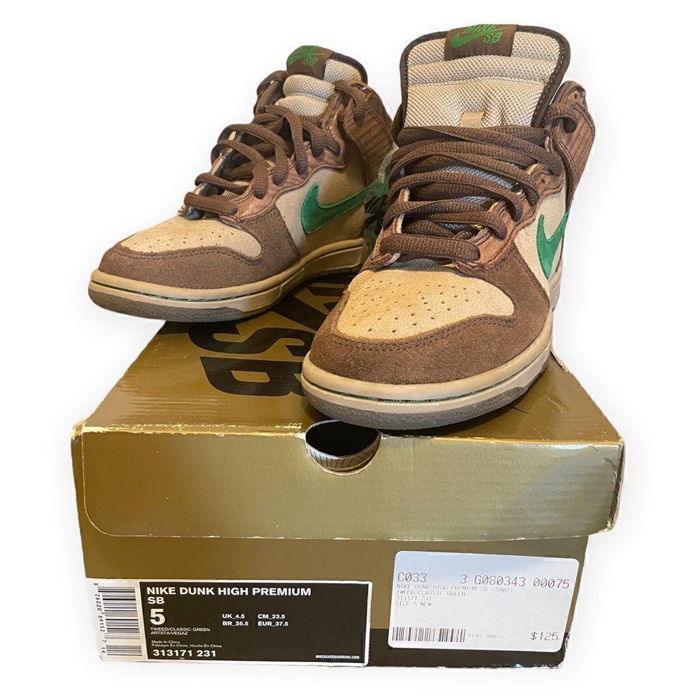 Nike NIKE Dunk High Premium SB WOOD DECK (2007). |Size: US 5 / EU 37.5|