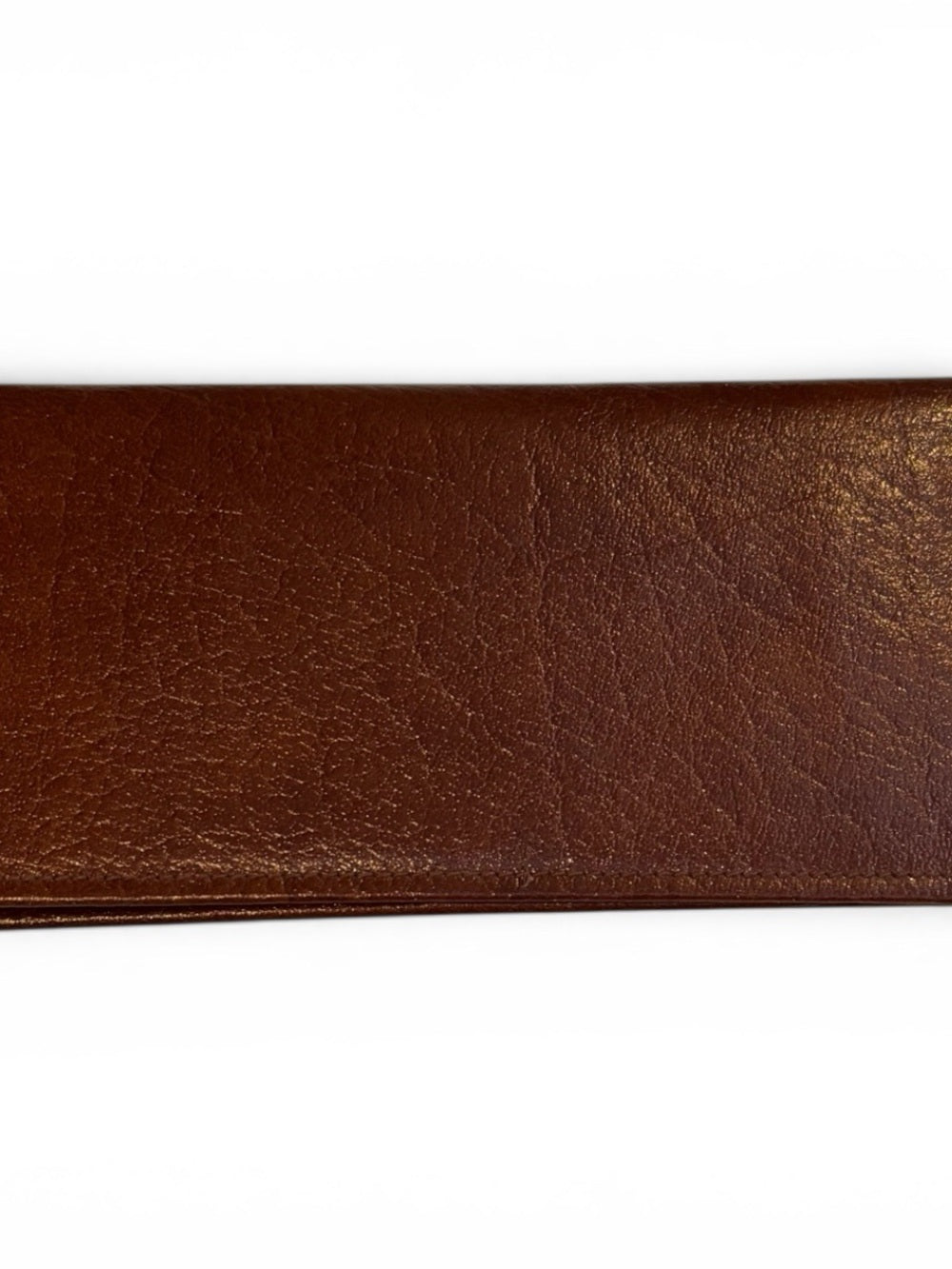 Saint Laurent Yves Saint Laurent Vintage Chestnut Brown Leather Envelope Wallet