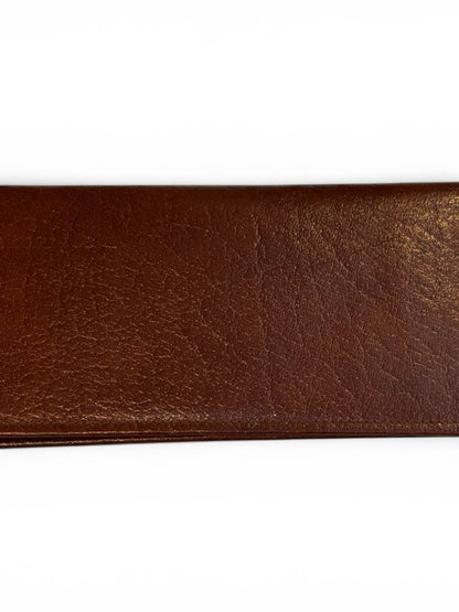 Saint Laurent Yves Saint Laurent Vintage Chestnut Brown Leather Envelope Wallet