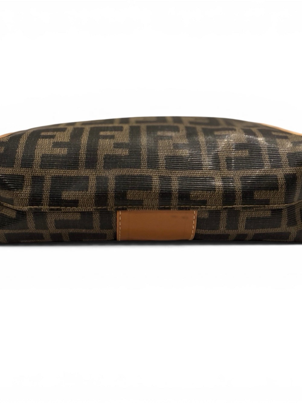 Fendi Vintage Fendi Brown and Tan FF Zucca Clutch
