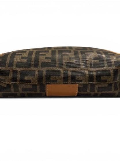 Fendi Vintage Fendi Brown and Tan FF Zucca Clutch