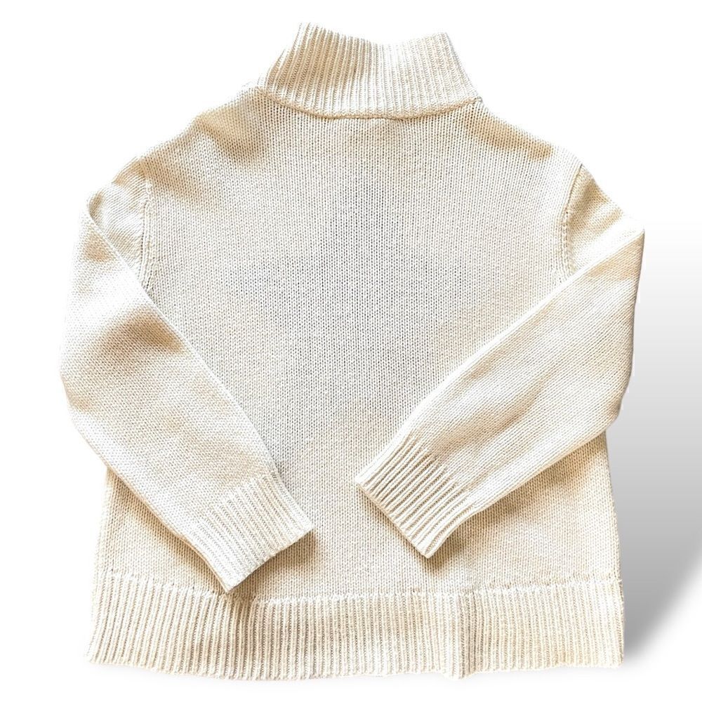 Kate Spade Brooke St. KATE SPADE Cream Swear with Gold Button Detail |Size: M|