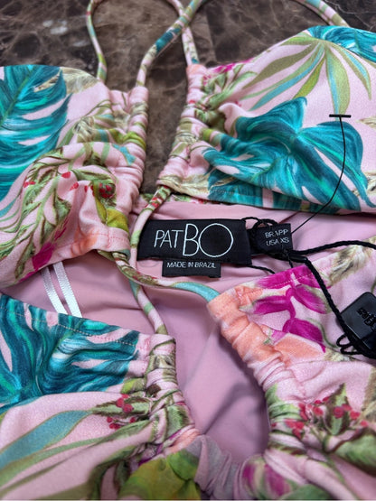 PatBO PatBO Pink Floral Off-Shoulder Maxi with Puff Sleeves