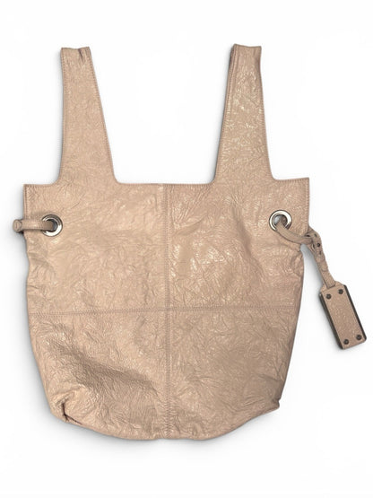 Givenchy Givenchy Light Beige Leather Tote with Grommet Accents