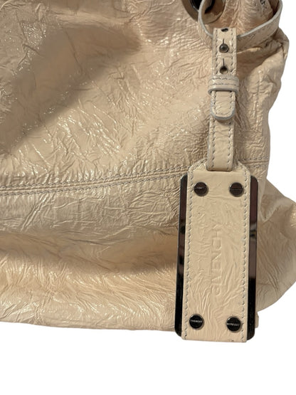 Givenchy Givenchy Light Beige Leather Tote with Grommet Accents
